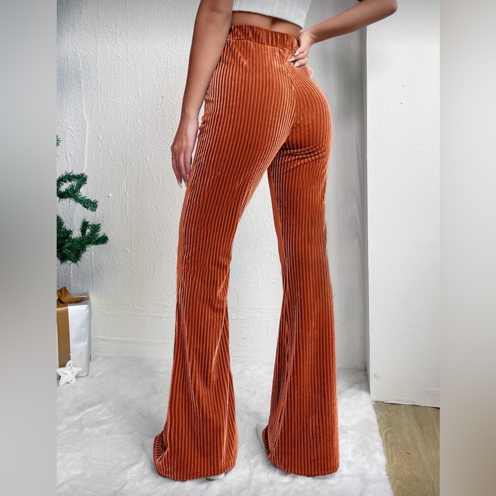 Women's Rust Flared Pants NWOT